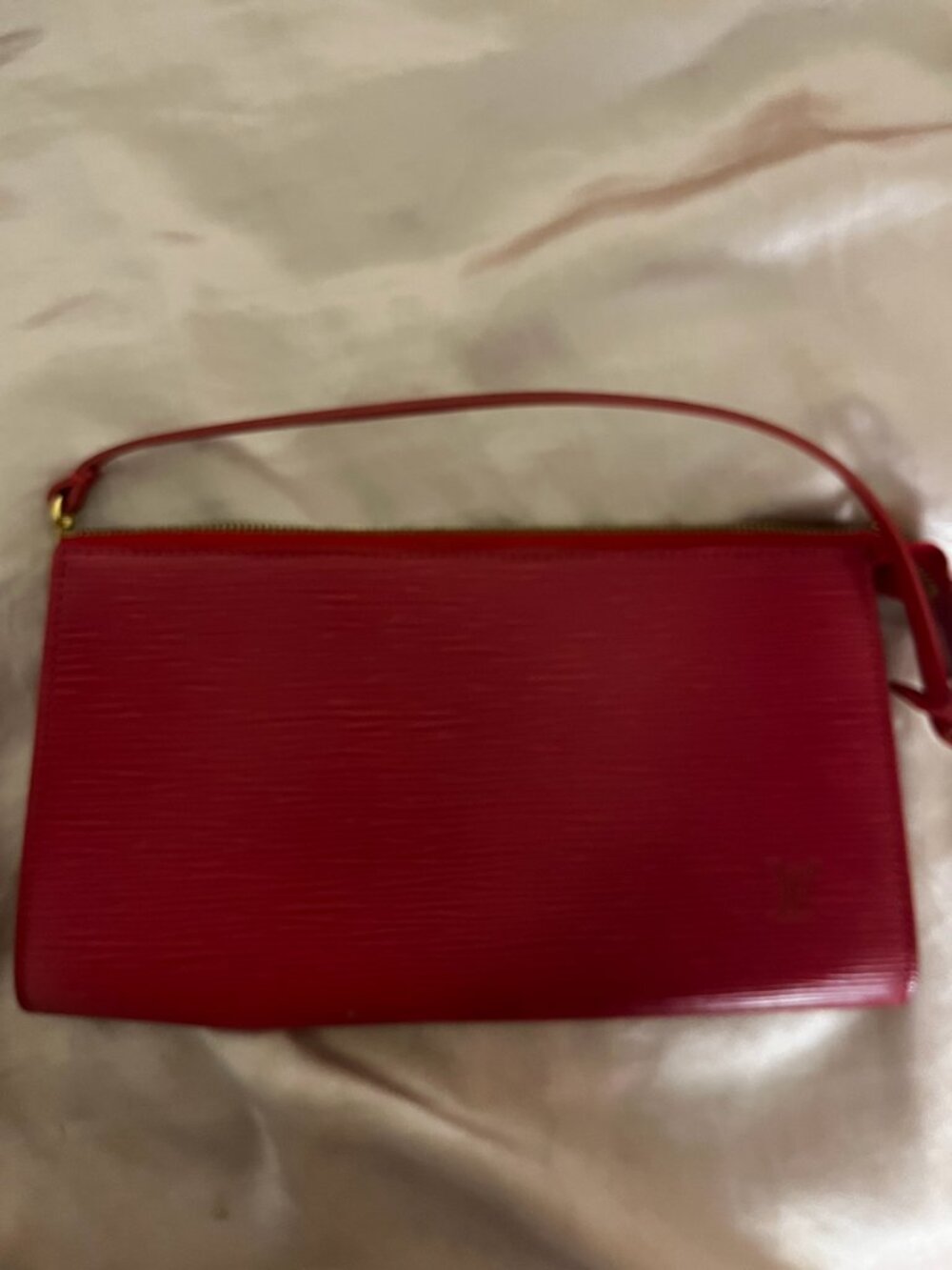 authentic louis vuitton red pochette